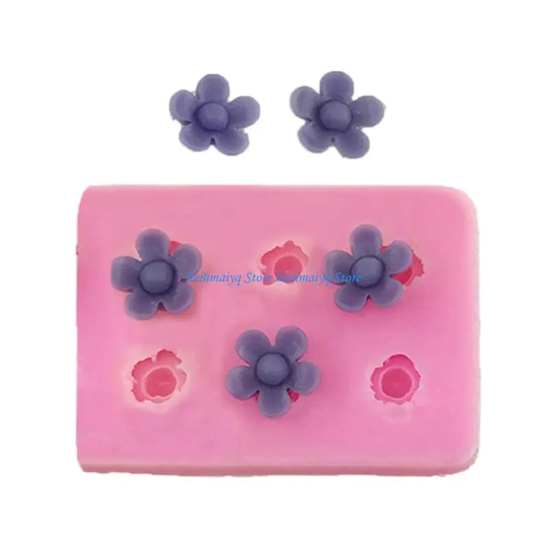 

573B Reusable Flower Shaped Silicone Mold Reusable Crafting Moulds Suitable for Craft