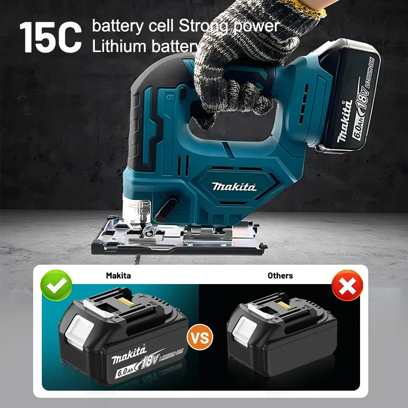 أدوات طاقة البطارية الأصلية ماكيتا BL1860 18 فولت 6AH استبدال ليثيوم أيون LXT BL1850 BL1840 لمفك براغي 18 فولت مع BMS TPCELL 18 فولت #3