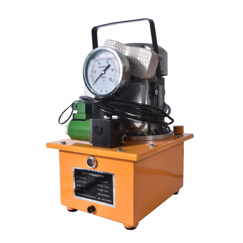 750W Electric Hydraulic Pump Ultra High Pressure Electric Pump Hydraulic Oil Station High Pressure Oil Pump ZCB-700D