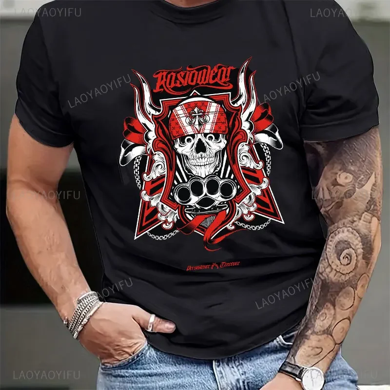 Old School Biker Iron Cross Skull Kreuz Dk109 Ride To Live Motorcycle Tee Shirt  Jesus Modal T-Shirt New Schwarzes T Shirt Tops