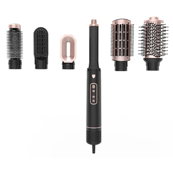 Image 5 in 1 professional hair dryer brush set extra long round blow dry electric brush hair brush for blow drying natural hair