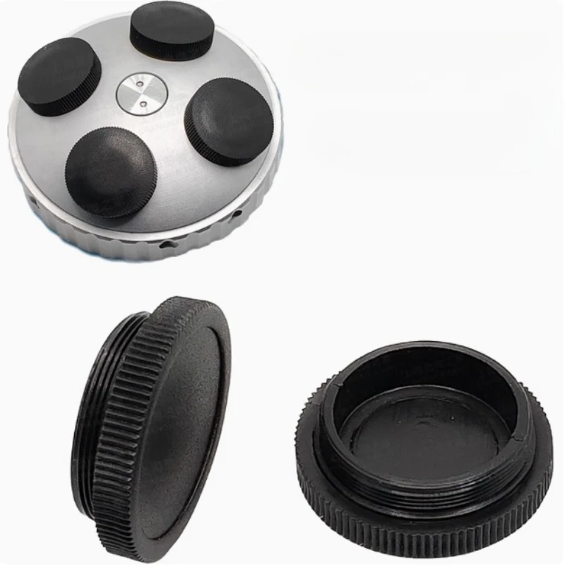 2PCS Microscope Adapter Dust Cover Standard RMS Thread Dustproof Cover of ABS Plastic Material 20.2X0.706 / M26