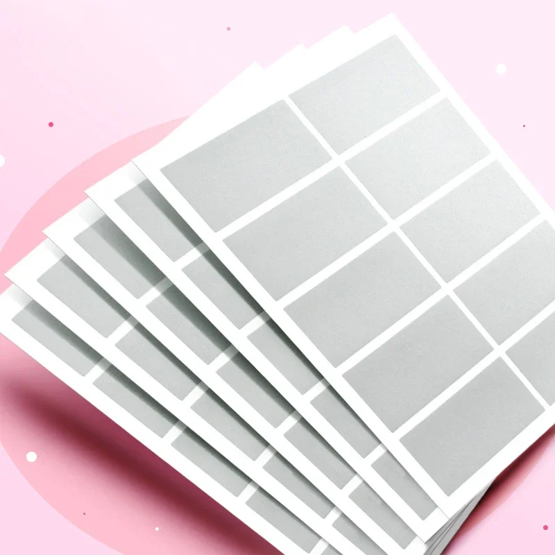 100/200Pcs Scratch Card Stickers Scratch Tool Labels Surprise Self-adhesive Note Paper Rectangular DIY Gift Decorations