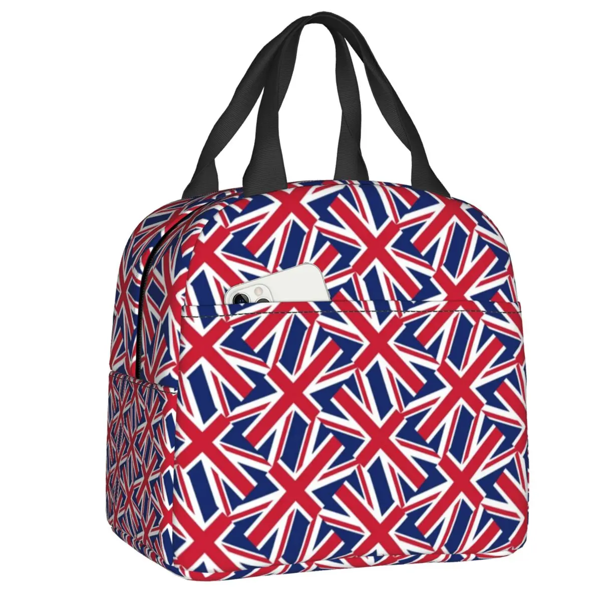 United Kingdom Flag Lunch Box Women Waterproof UK British Symbol Thermal Cooler Food Insulated Lunch Bag School Picnic Tote Bags