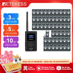 RETEKESS Wireless Tour Guide Audio System FT11 FM Transmitter PR13 FM Radio Receiver Tour Guide Conference Church Hajj Training