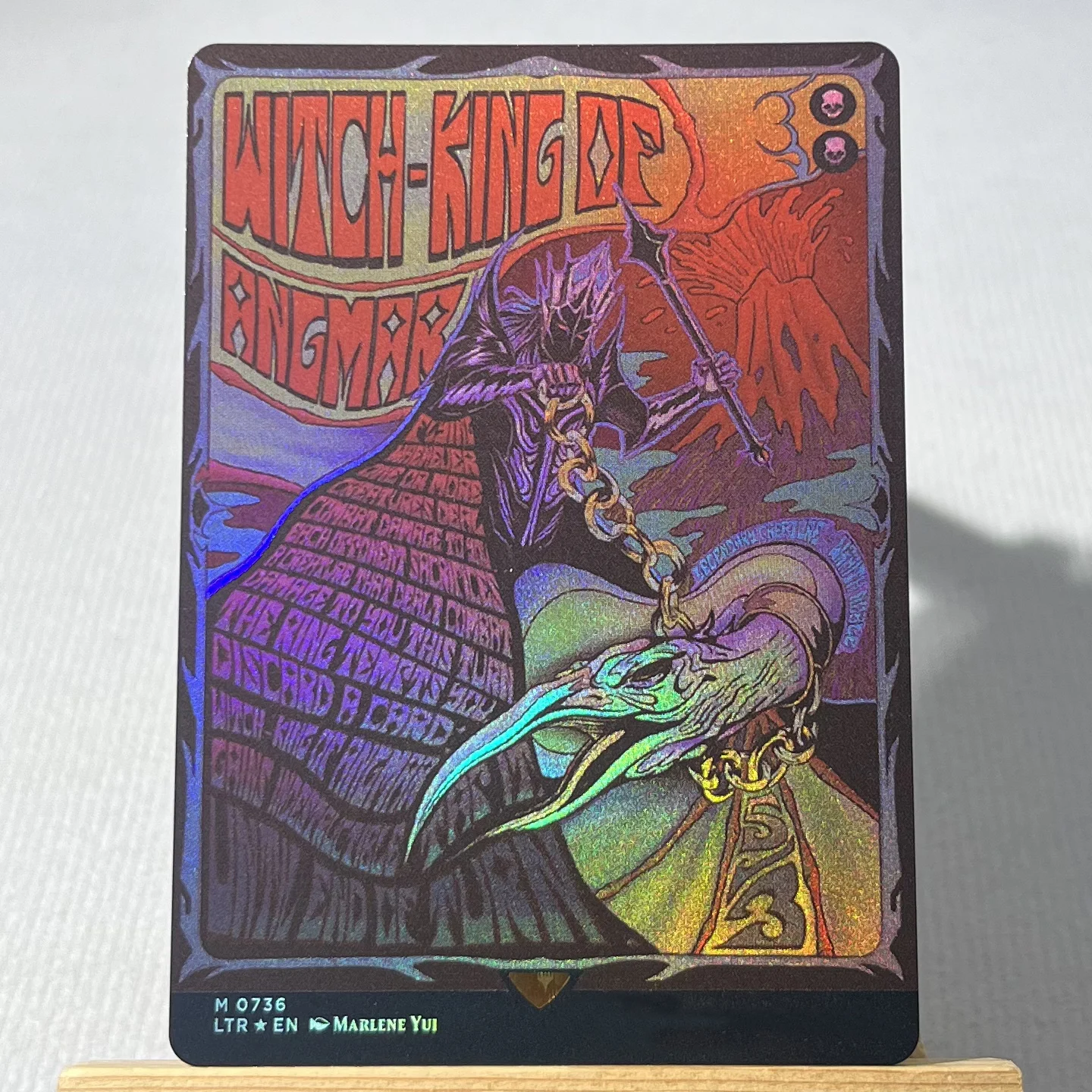 LTR FOIL3-02 Tcg proxy magic cards Gandalf the White The Watcher in the Water Spiteful Banditry Sauron, the Dark Lord gather image 3