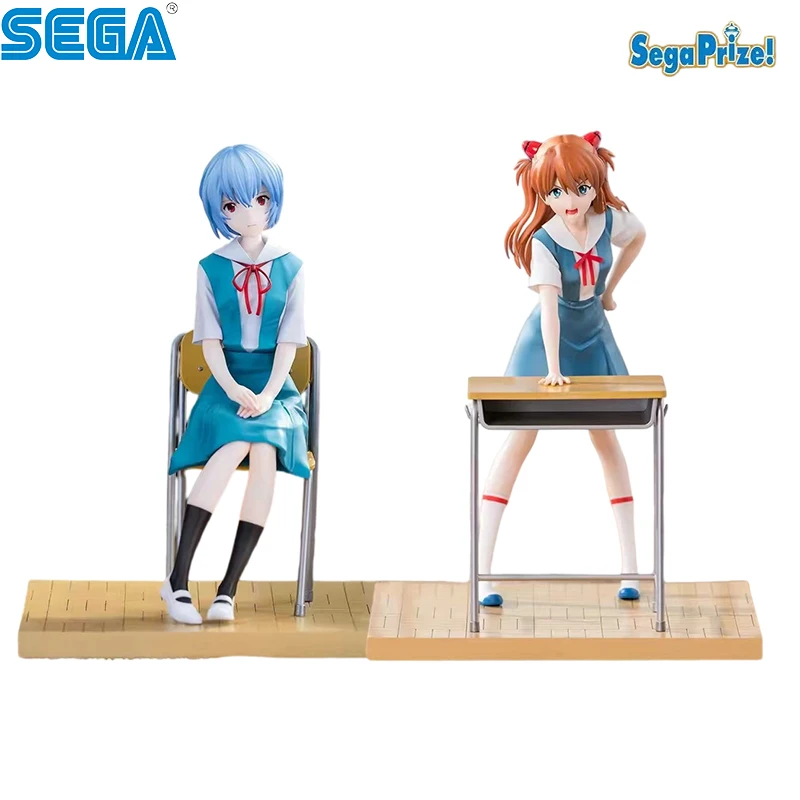 SEGA Rei Ayanami Shikinami Asuka Langley XStellar PVC Anime Character Collectible Display Toy Collection Desktop Decoration Toys