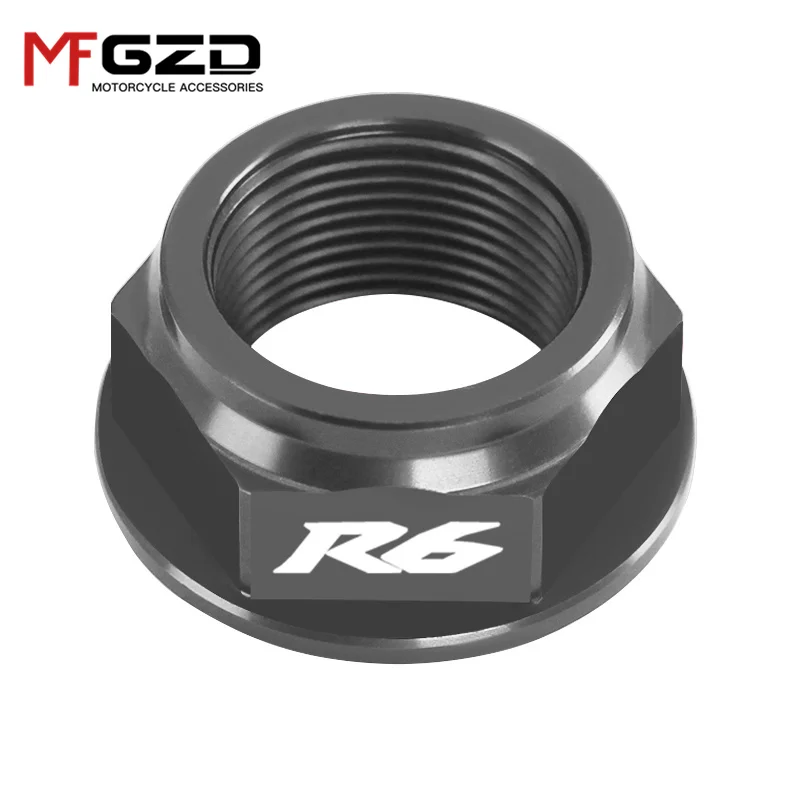 Motorcycle Accessories CNC M24*1.5 Rear Wheel Axle Nut Screw For YAMAHA YZF-R1 2004-2018 YZF-R6 2006-2017  r1 r6 - Image 4