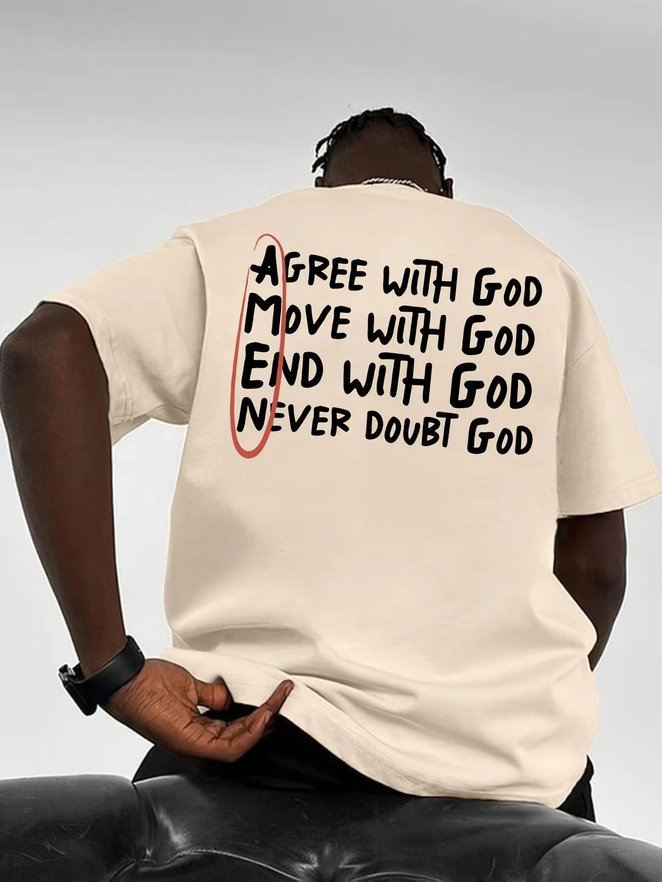 Agree with God Religious Quote Graphic Tee for Men Women Cotton Perfect for Summer Casual Trendy Faith Inspired Style T Shirt
