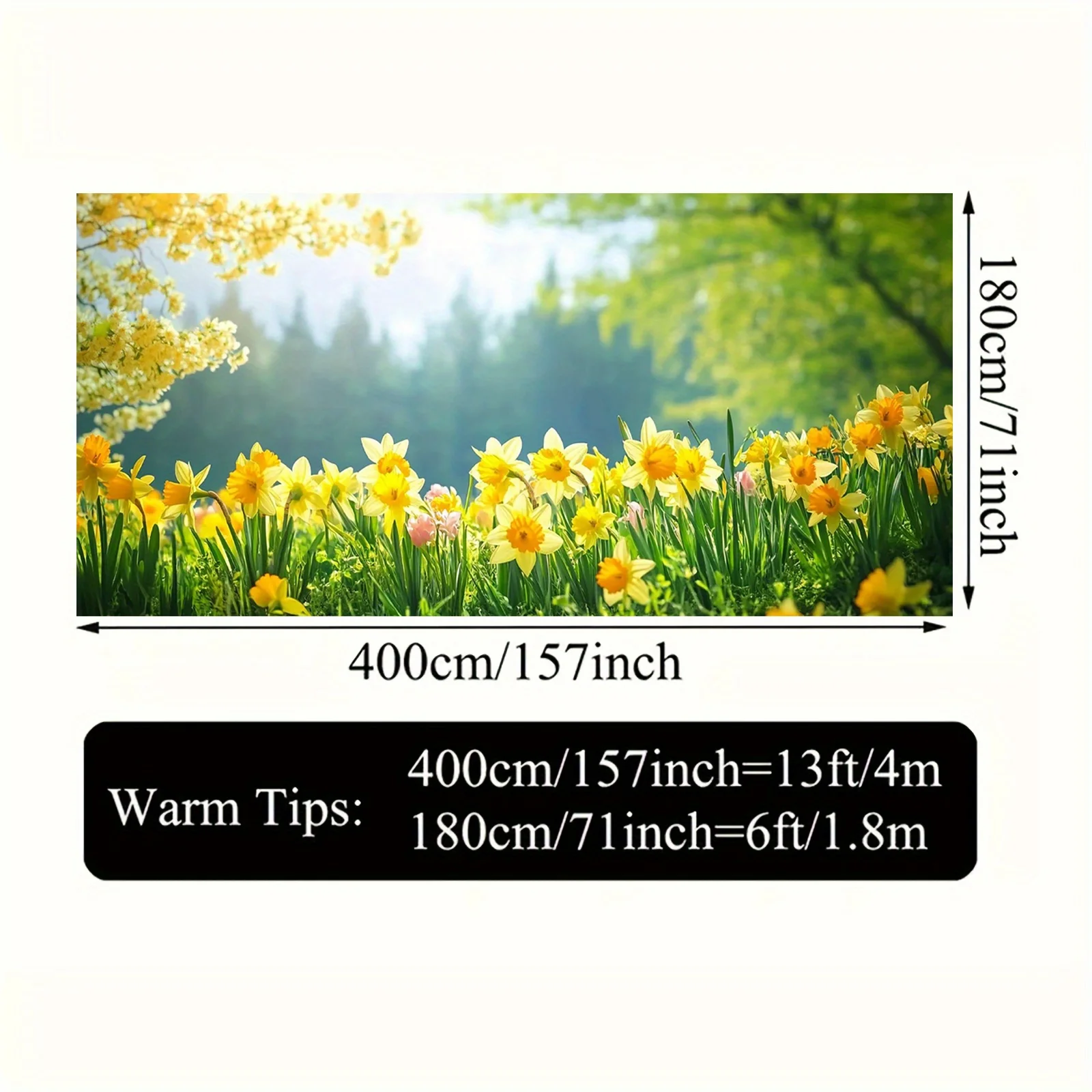 لافتة باب المرآب Spring Narcissus - ديكور داخلي وخارجي متعدد الوظائف #4