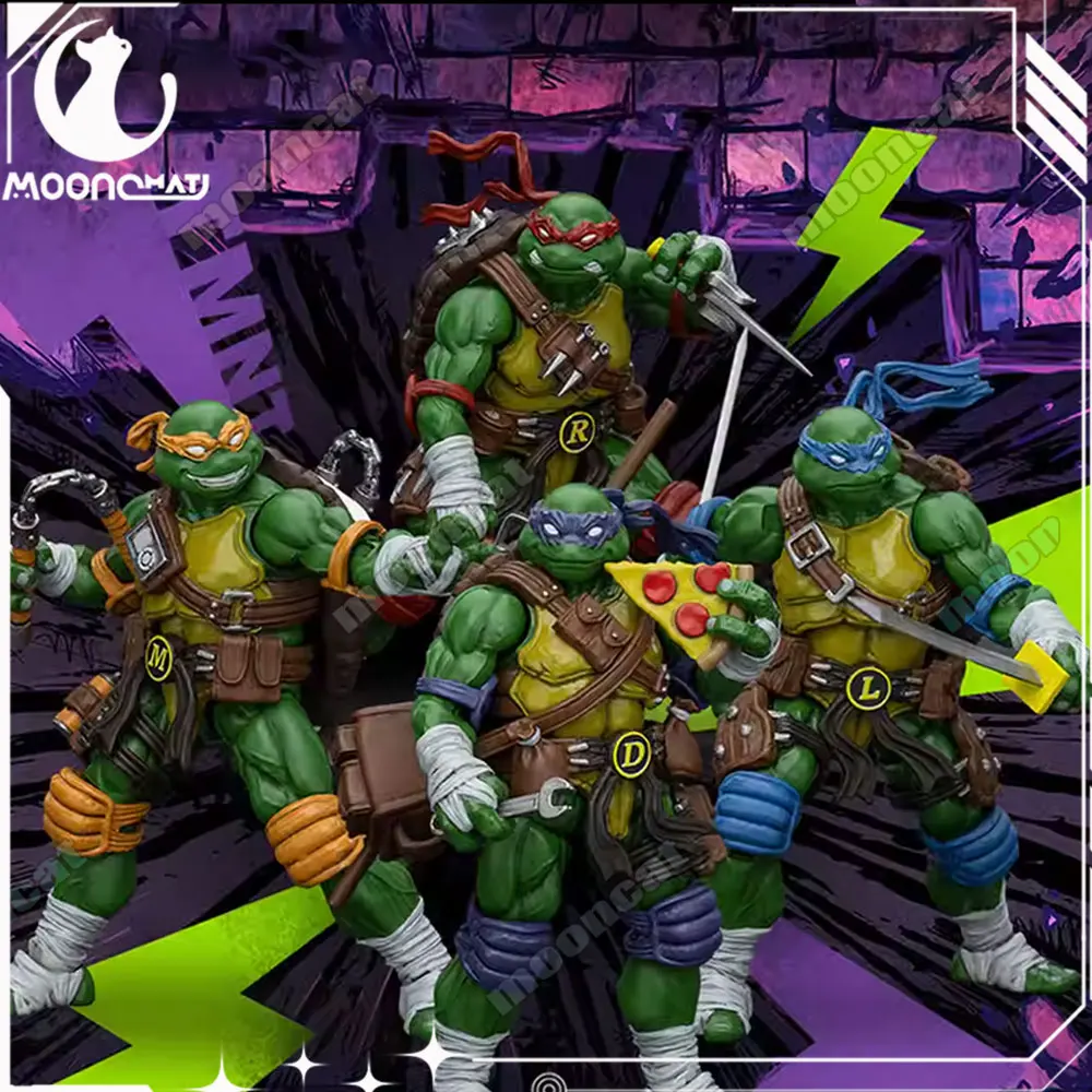 

【В наличии】Фигурки Joytoy 1/18 TMNT: Микеланджело, Донателло, Леонардо, Рафаэль. Аниме-фигурки, модели TMNT, игрушки для мальчиков, подарок на Рождество.