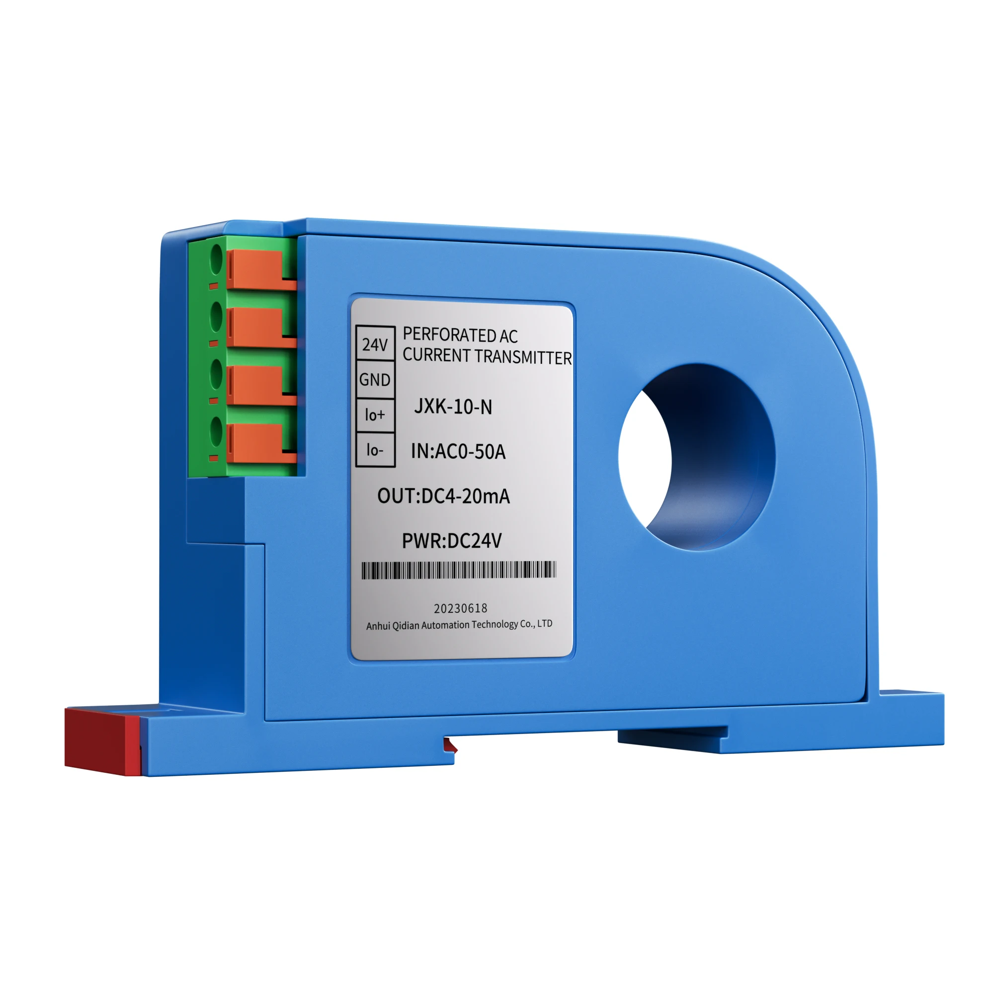 AC DC Current Transmitter Din Rail 0-100A 0-500A Close Loop AC DC Hall Current Sensor Transducer Output 4-20mA 0-10V 0-5V RS485