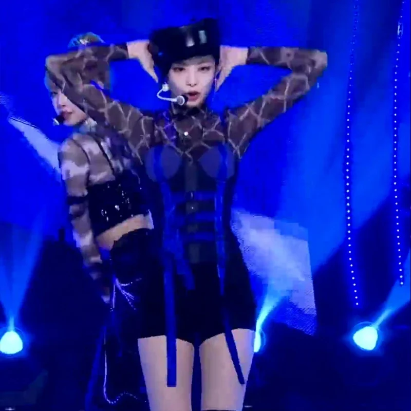 أزياء أداء مسرحي للنساء ، مجموعة ، ملابس الجاز ، ملهى ليلي ، مغنية نسائية ، ملابس رقص جوجو بول ، ملابس الهذيان ، DWY6118