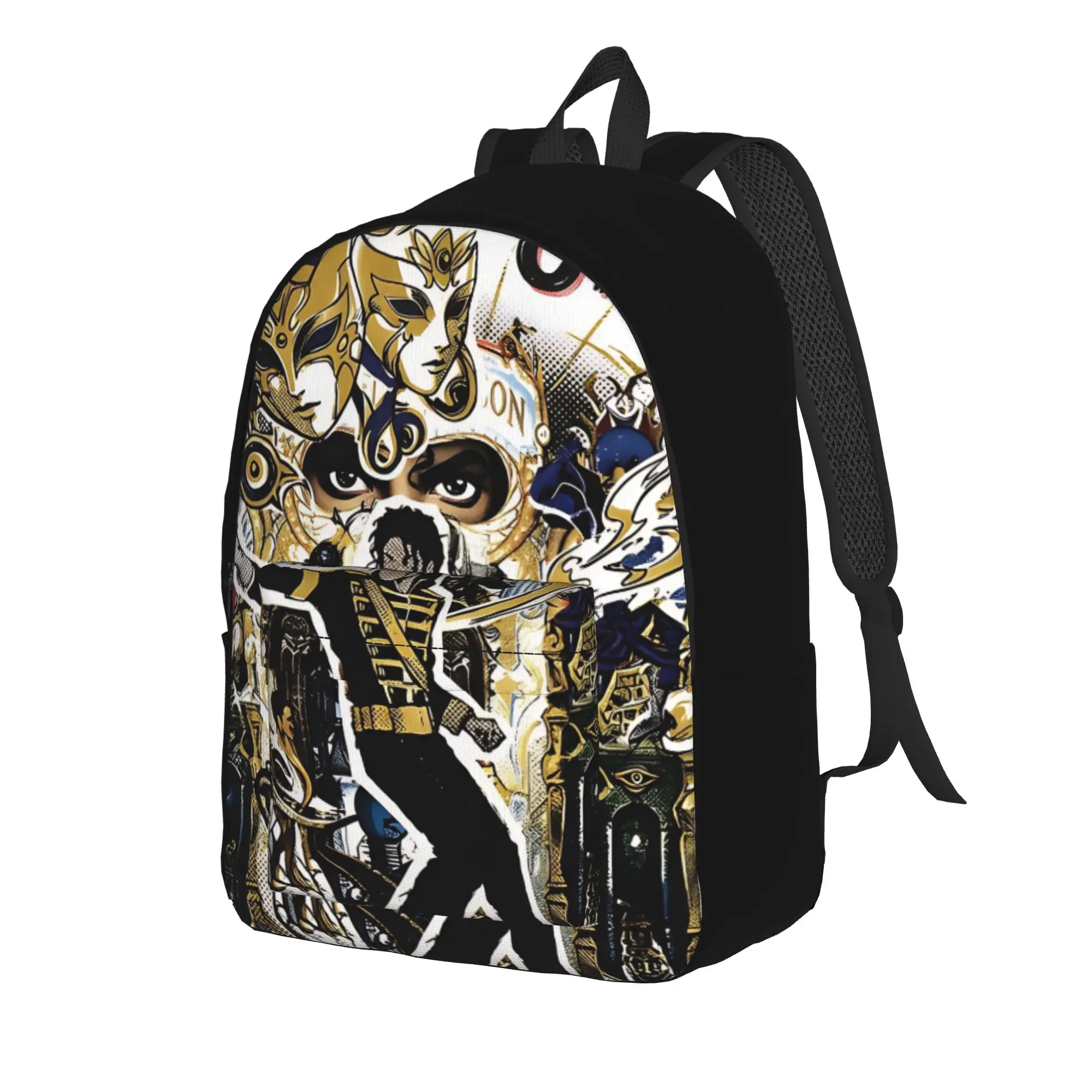 Back to school season Good Quality retro 80s Bookbag Michael Jacksonn For Women Schoolbag Backpack