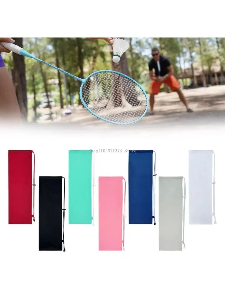 

Thickened Flannel Badminton Rackets Storage Bag Elastic Cord Spring Fastener