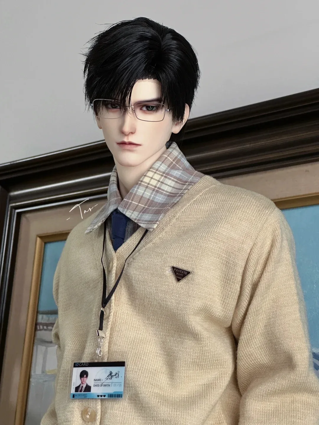 Tête de poupée BJD Li Shen en résine, modèle de jouet à l'échelle 1/3, accessoires faits maison DIY, design pomme de terre, jouet d'art de collection