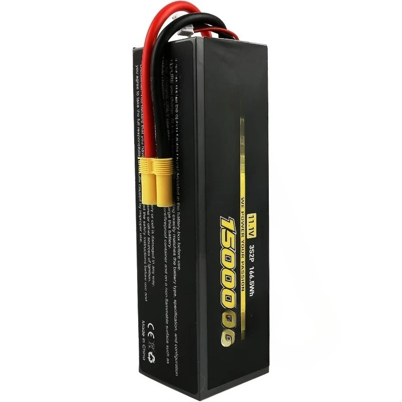 3S 리포 배터리 11.1V 15000mAh 100C 리포 배터리 EC5 플러그 포함 RC 자동차 RC 트럭 RC 모델용