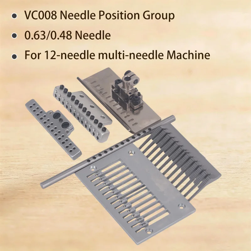 VC008 12-needle multi-needle Machine Needle Position Group 1/4 3/16 multi-needle Machine 0.63/0.48 Needle Rubber Wheel