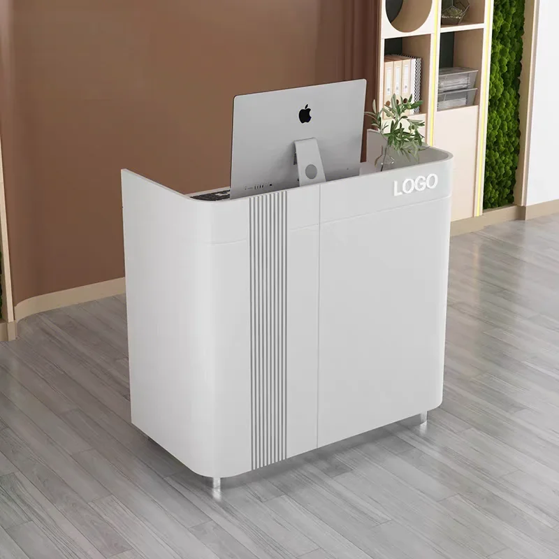 Neon Nice Reception Desk Study Children Led Portable Commercial Reception Desk Smart Theke Rezeption Corner Furniture