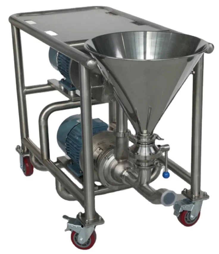 sanitary food grade high shear mixer powder liquid mix food transfer pump mixing pump homogenizer mixer