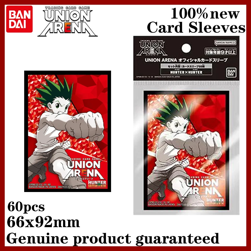 

Официальные защитные пакеты для карт Bandai UNIONARENA 60cs Hunter X Hunter TCG Gon Freecss ‌ Защитные чехлы для карт: коллекция аниме-персонажей, подарок-игрушка для детей