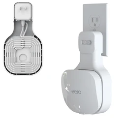 Eero Mesh WiFi Router Outlet Holder with Cable Storage Function Space Saving For eero mesh Router Wall Mounted Bracket