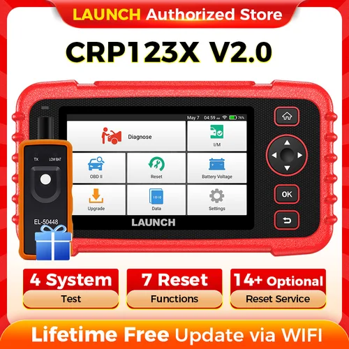 Nuevo lanzamiento CRP123X V2.0 OBD2 escáner lector de código DIY para coche herramientas de diagnóstico automotriz Autoscanner herramienta de escaneo automático diagnóstico