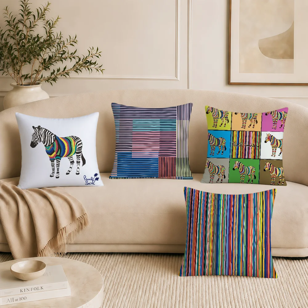 Cushion Rainbow Cover Color Soft Vintage Pillowcase P-Paul S-Smith Sofa Home Living Room Decor Bed Luxury Hogar Pillowcover Gift