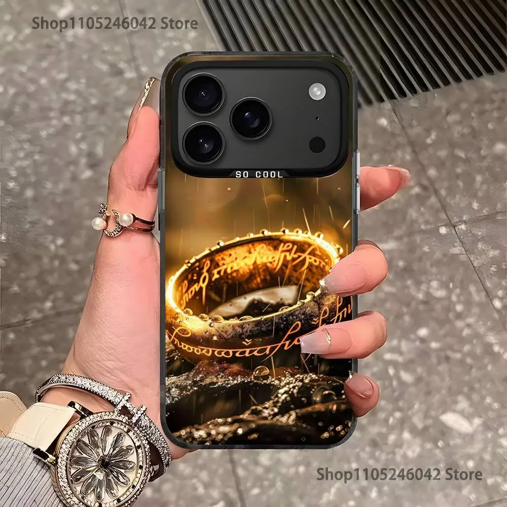 حلقات L-LordS R لهاتف Black Candy Matte Cover iPhone 17,16,15,14,13,12,11,Mini,Pro,E,SE4,XS,MAX #2