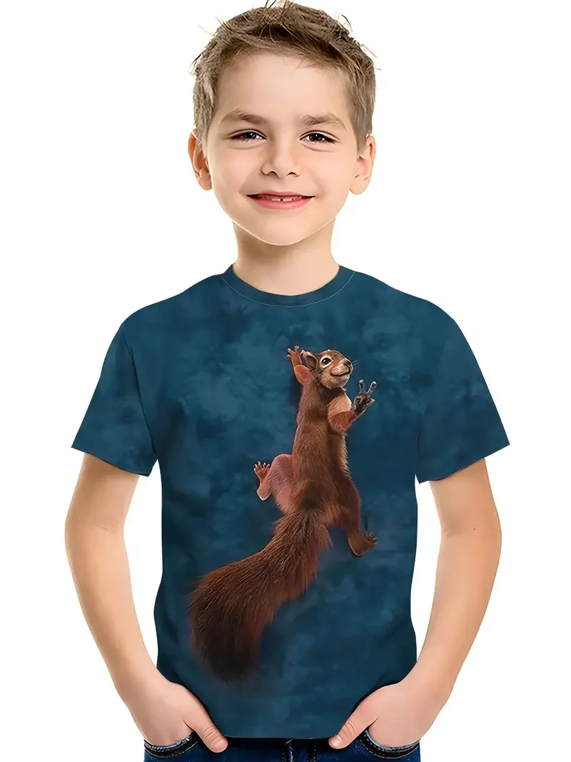 

Boy Clothes Short Sleeve Tees Boys Clothes 3d Print Children's Clothing Fashion Graphic T Shirts Casual Baby T-Shirts