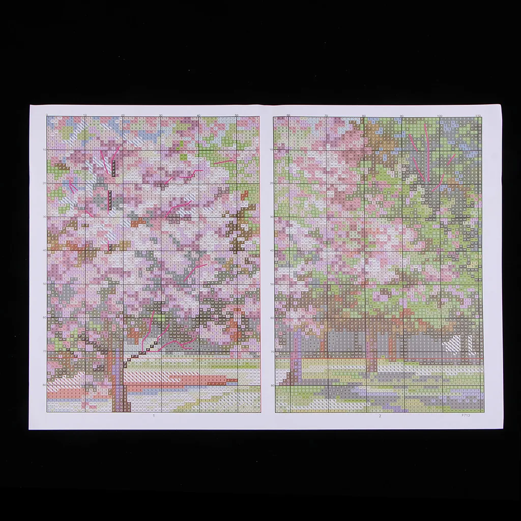 Counted Cross Stitch Kits 14CT Embroidery Set Pre-sorted Thread Sewing Needlepoint for Art Crafting Beginners