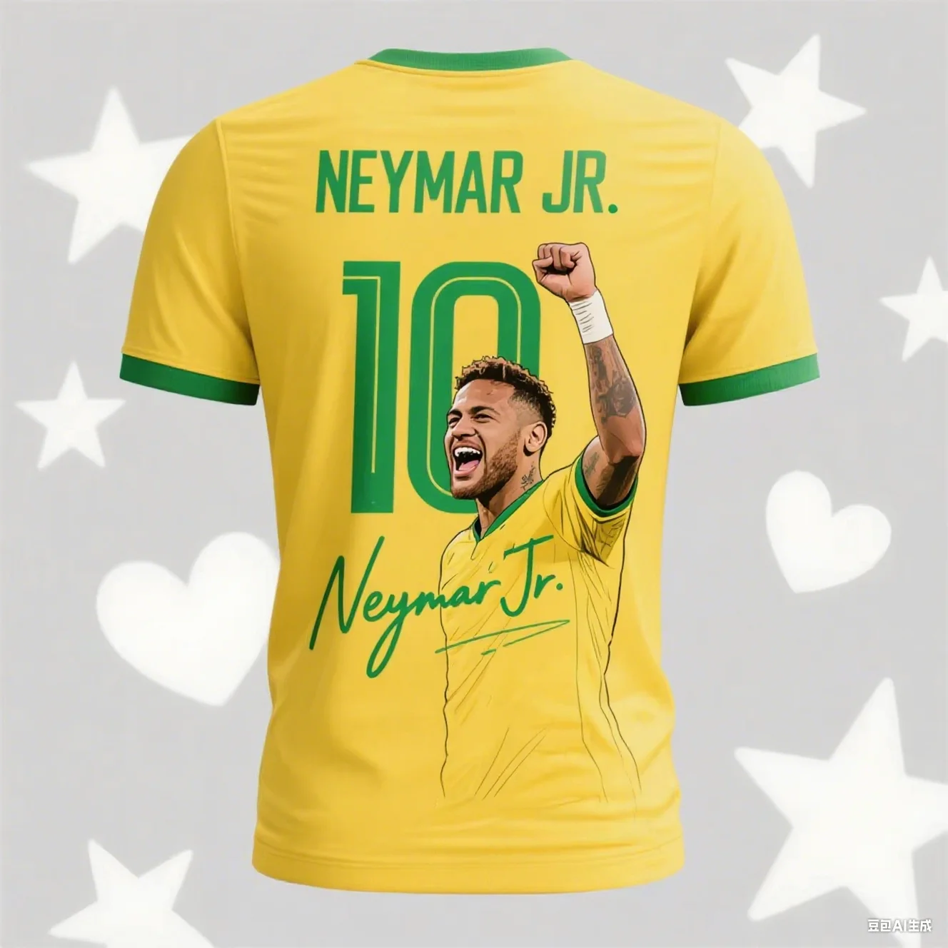 

Новая летняя футболка Neymar Jr Fan Collector's Edition для 3d-печати, спортивная футболка для отдыха, быстросохнущая мужская футболка для тренировок на открытом воздухе