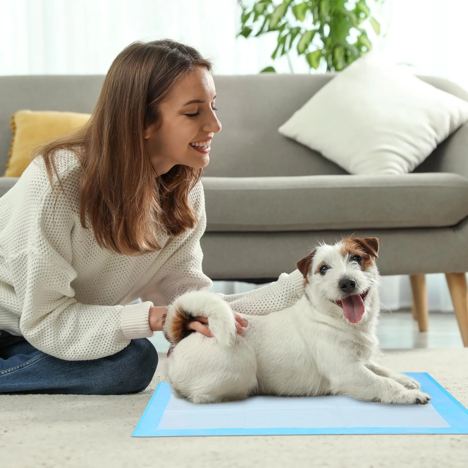 100PCS Premium Dog Training Pads, Non-Woven , Ideal for Potty Training, Single Use, Easy Clean-Up, Fast Absorption, Odor Control