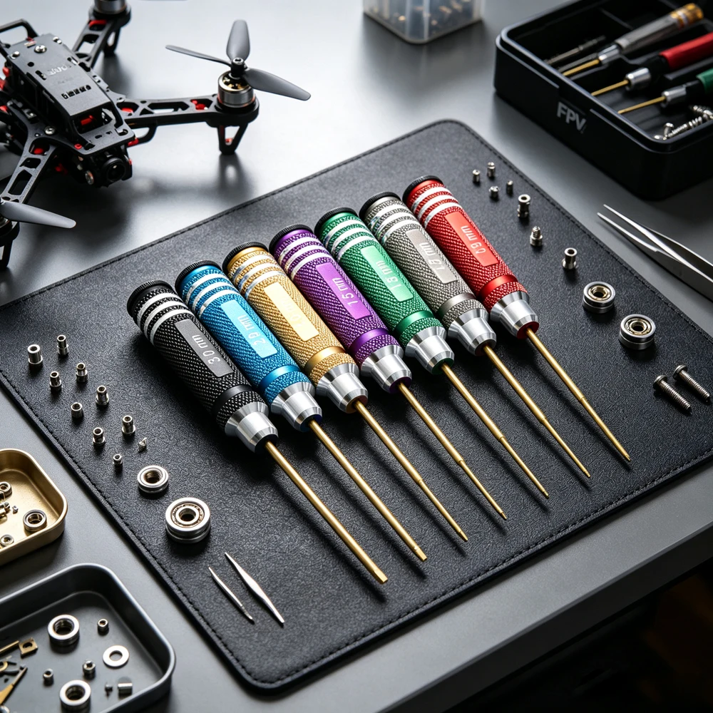 Fpv Drone Tool Kit - مجموعة مفكات سداسية 7 قطع مطلية