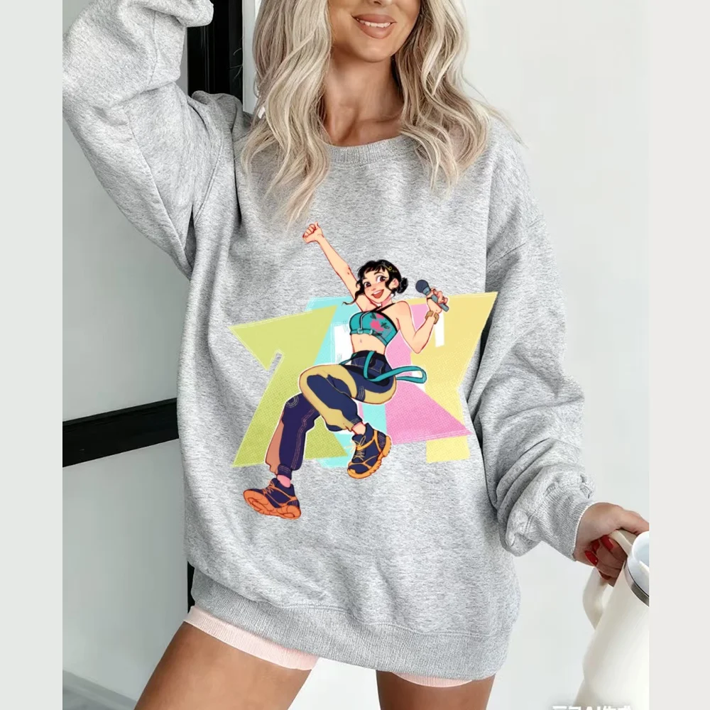 شعبية أنيمي KPop Demon Hunter هي سترة نسائية مطبوعة الخريف والشتاء البلوز للجنسين الإبداعية شخصية البلوز