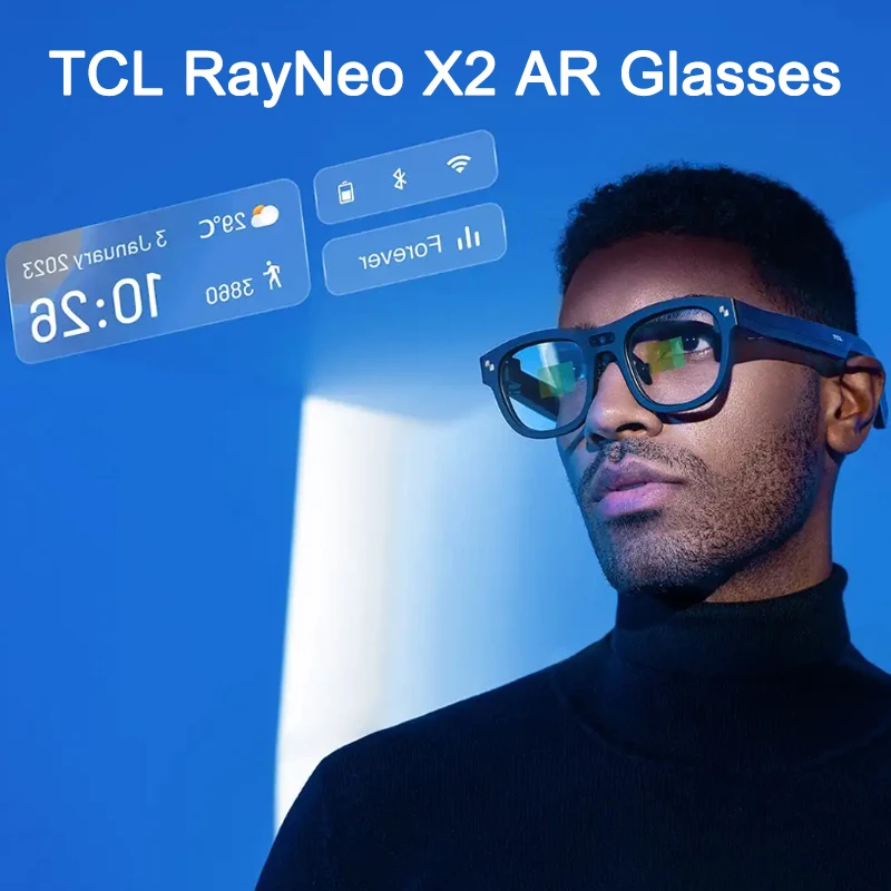 Imagem -05 - Óculos Tcl Rayneo-x2 ar Cinema em Movimento Binocular Full-color Micro-led Exibe Tudo-em-um Assistente Inteligente Óculos Wearable