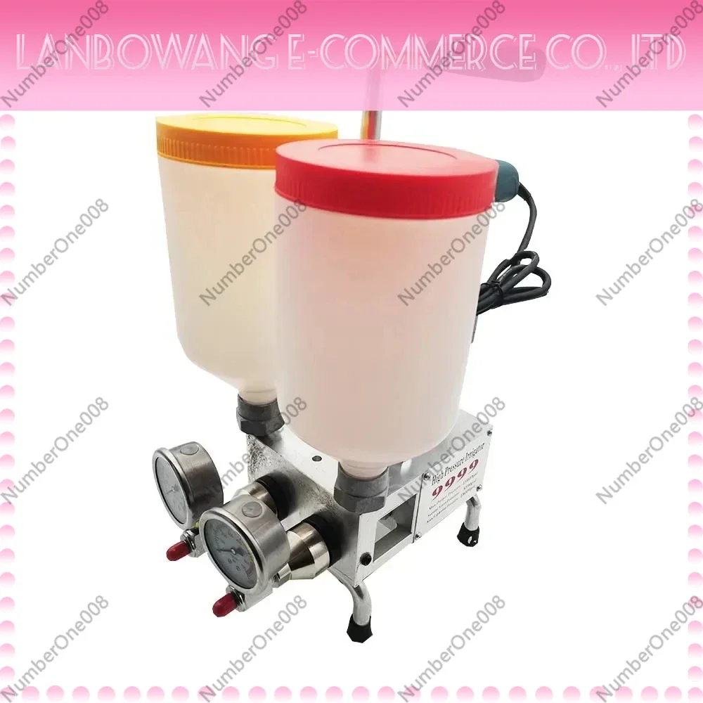 1100W Twin Grouting Gun Grout Injection Pump Epoxy Polyurethane for Slab Lifting Concrete Crack Repair Waterproofing 220V