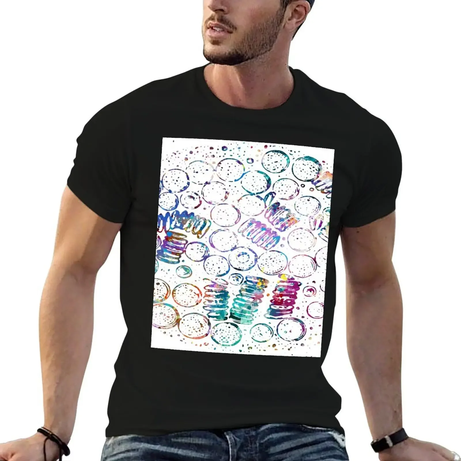 Blood Drop Leucocythemia under Microscope Anatomy T-Shirt sublime vintage graphic tee mens cotton t shirts