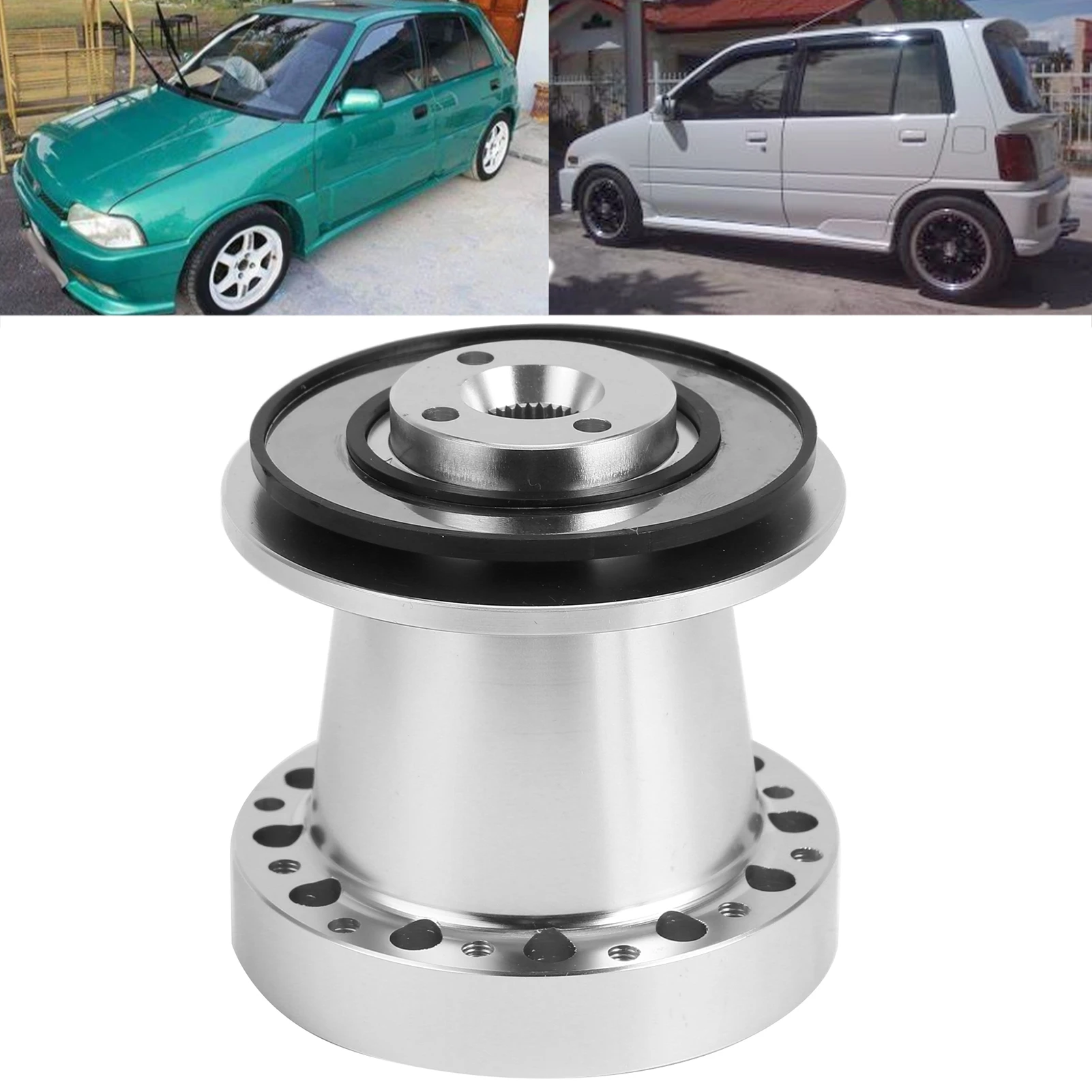 

6-Hole Steering Wheel Hub Adapter Aluminum Alloy Car Modification Fit for Daihatsu Kancil/Charade Automotive Modification Parts