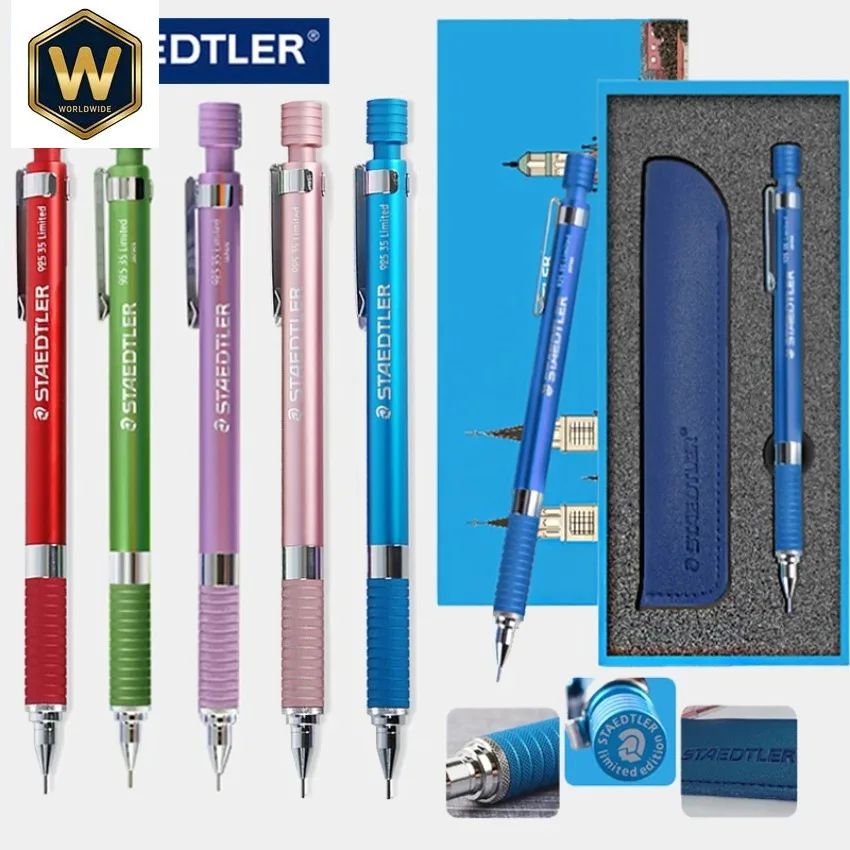 Staedtler Limited Edition 925 35 Mechanical Pencil Gift Set - 0.5mm Low Gravity Sketching Drawing School Supplies
