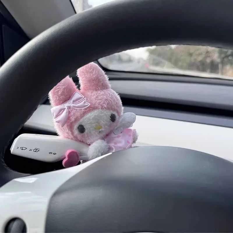 Cinnamoroll My Melody Kuromi HelloKittys Angel Series Car Seat Belt Cover Shoulder Protectors Auto Turn Signals Wiper Decorate