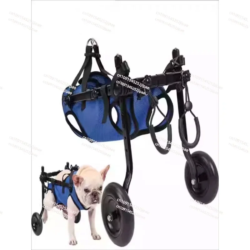 Big Wheel Disabled Dog Wheelchair Pet Back Leg Paralyzed Injured Weak Walker Cat Dog Disability Walker Adjustable Aid Vehic