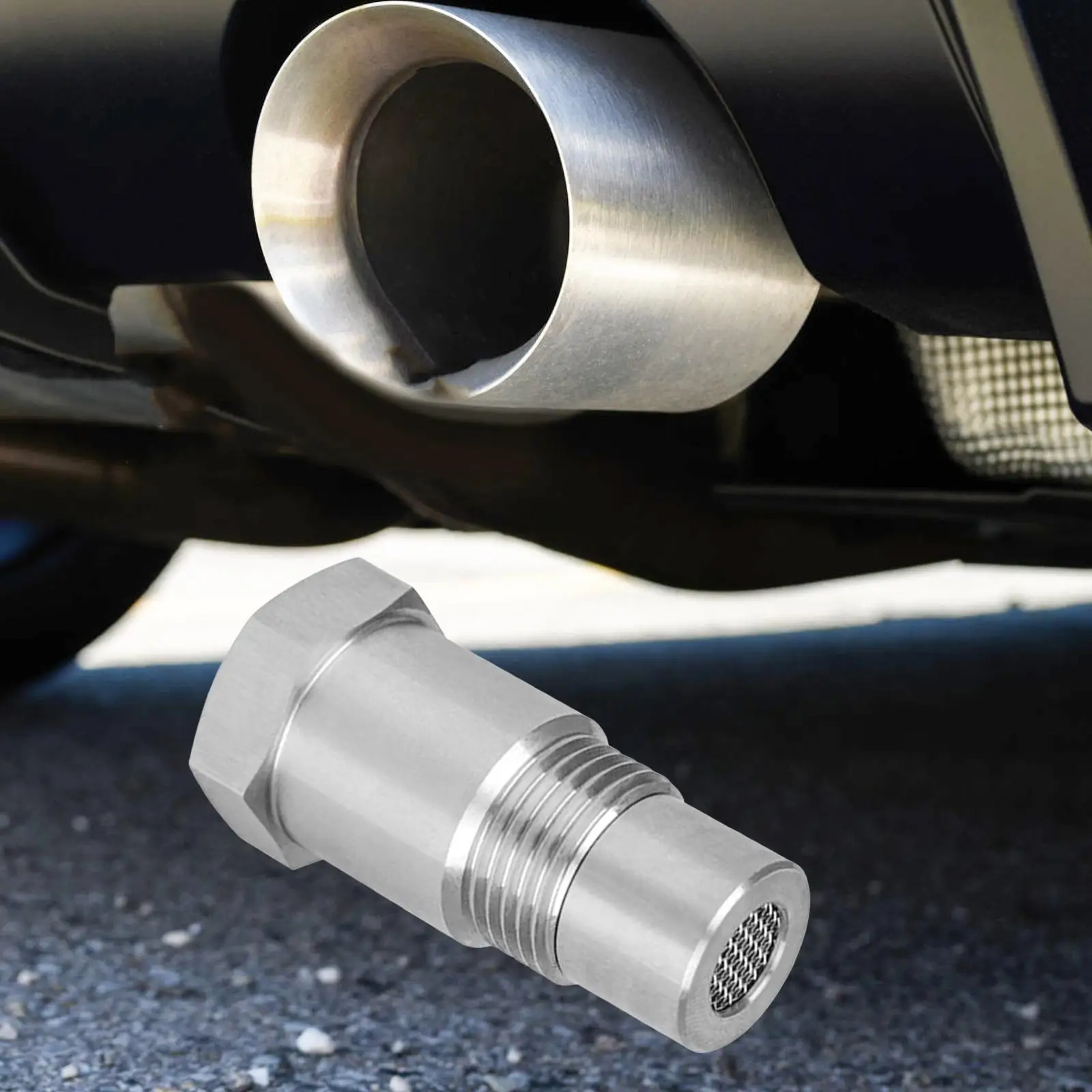 

Адаптер удлинительной трубы M18x1,5 мм, серебристый металлический универсальный удлинитель двигателя, фитинг для запасных частей автомобиля