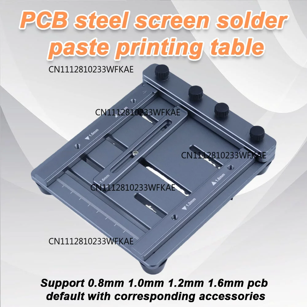 New Version CNC Solder Paste Stencil Fixture - Mini Steel Stencil Printing Jig for PCB Assembly (Supports Double-Sided SMT)