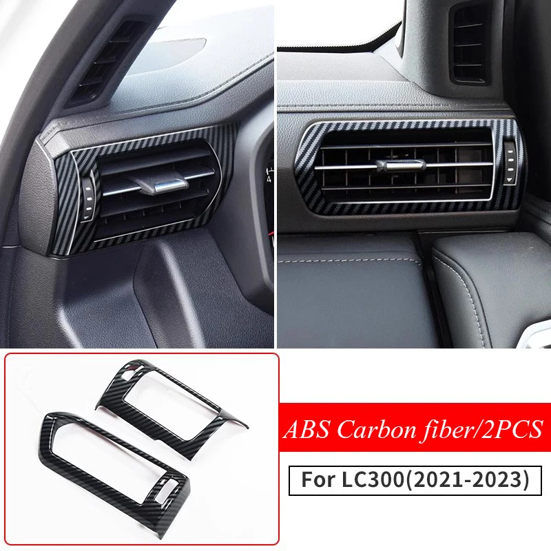 For Toyota Land Cruiser 300 2021-2024 Left and Right Air Vent Decoration Protective Sticker LC300 Interior Accessories Tuning