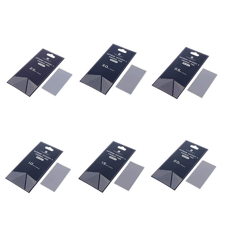 85×45MM 0.5-3.0MM Thickness 2nd Generation 14.8W/MK Silicone Pad Thermal Pad CPU/GPU Graphics Card Motherboard Thermal Pad