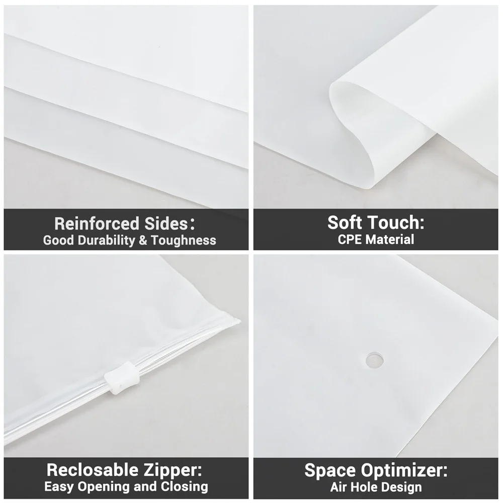 500 قطعة/الوحدة بالجملة مخصص ماتي متجمد البريدي ختم زيبلوك أكياس التعبئة والتغليف البلاستيكية لتخزين الملابس الفضاء التوقف حقيبة بلاستيكية #6