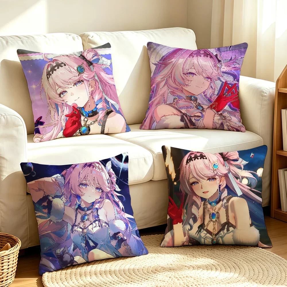 Denia Game Wuthering Waves cushion cover Soft Smooth Pillow Case Hidden Zipper Washable Decorative Couch Office Gift