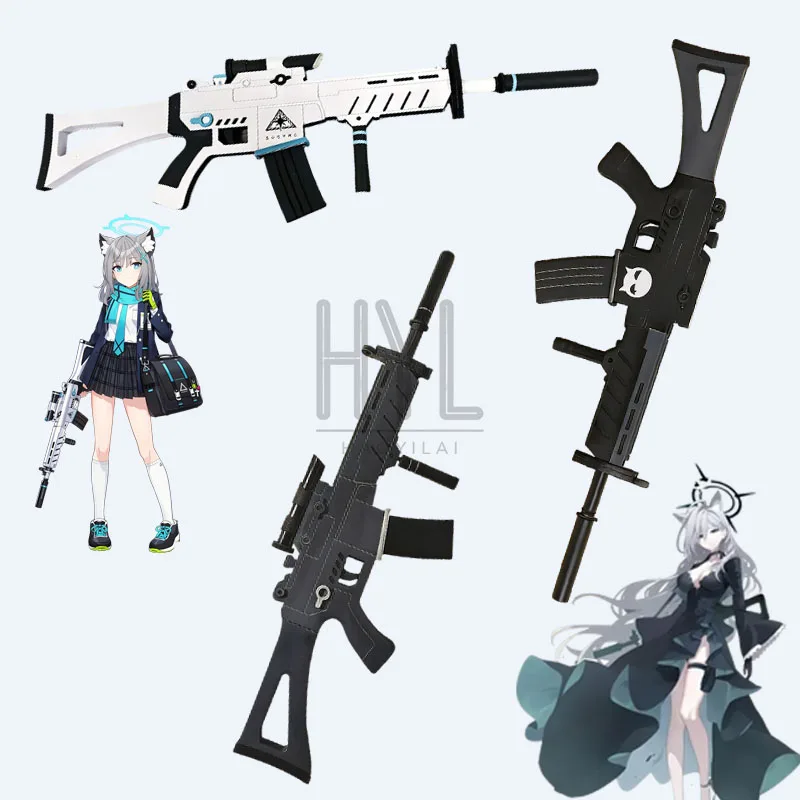 Game Blue Archive Shiroko Cosplay Props Blcak Character Hand Held For Women Men Halloween Costume Party Carnival Accessories