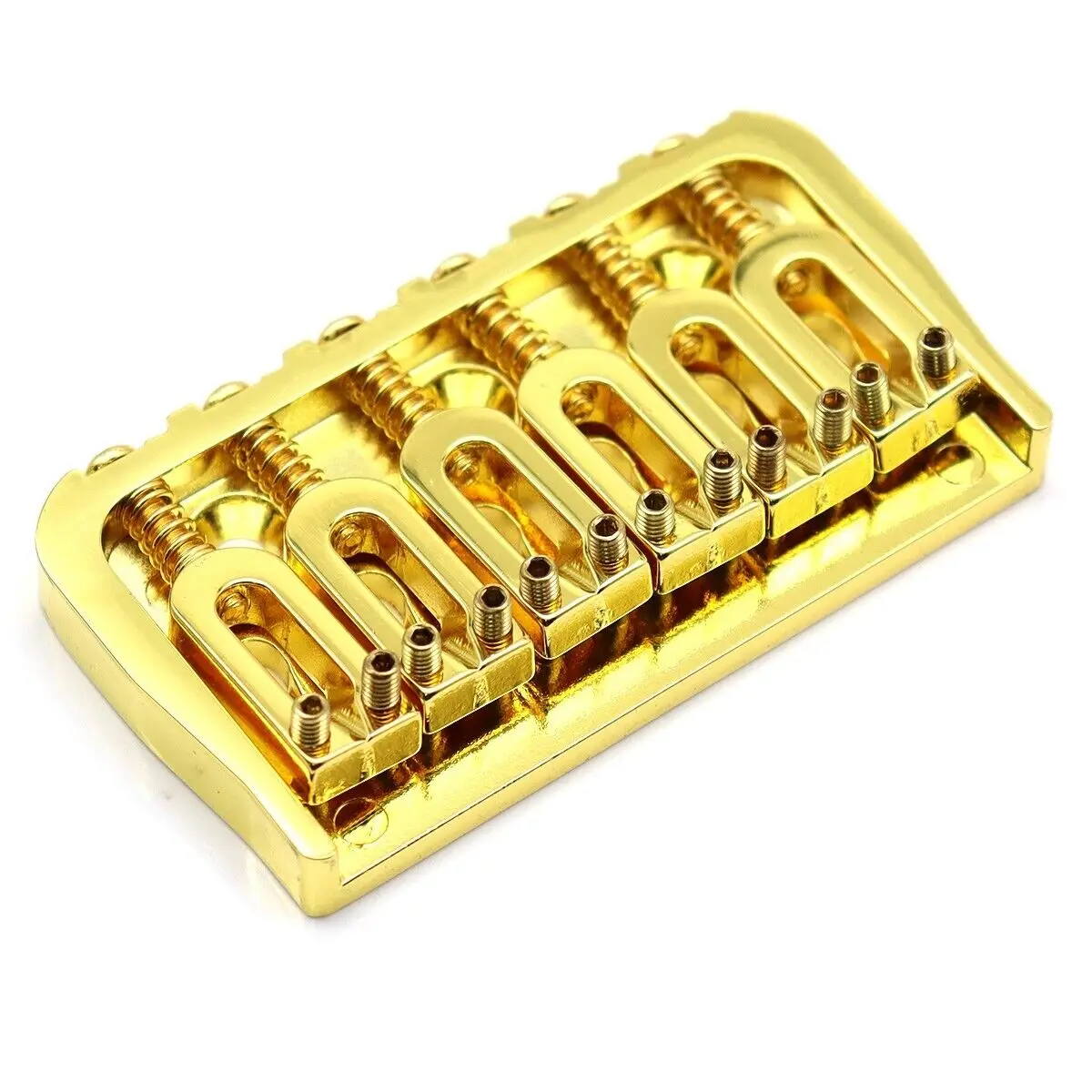 

6 String Guitar Hardtail Fixed Bridge for St/TL Electric Guitar Gold
